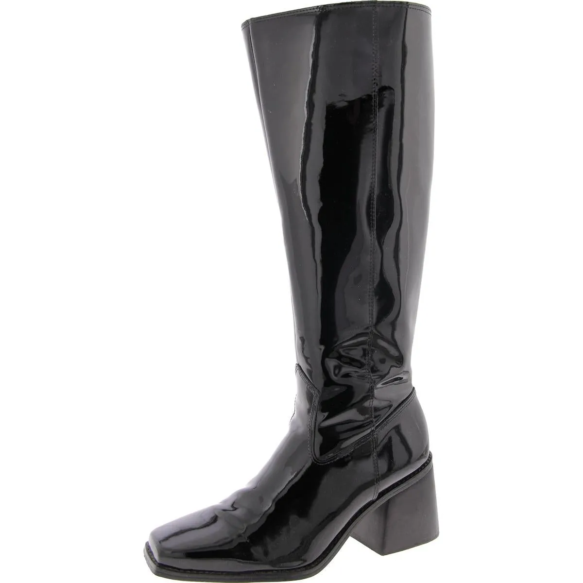 Sangeti 2 Womens Leather Wide Calf Knee-High Boots