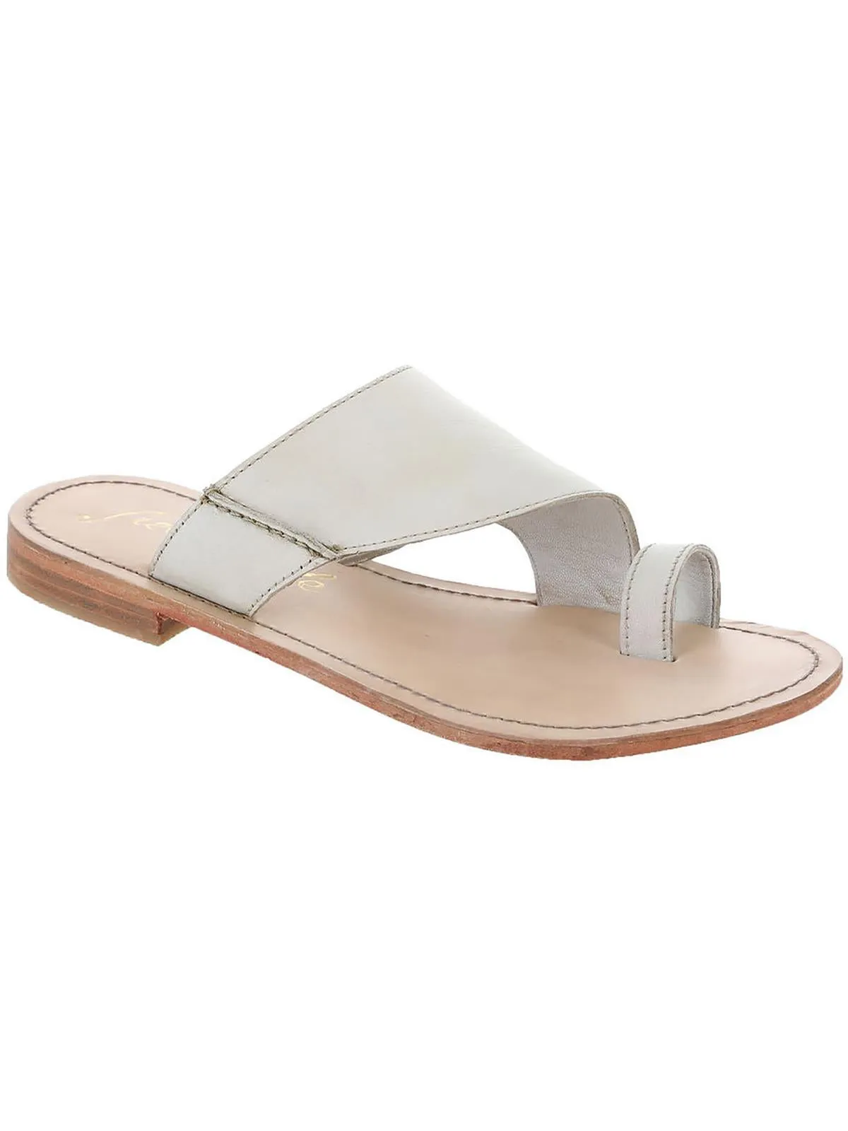 Sant Antoni Womens Leather Slip On Slide Sandals