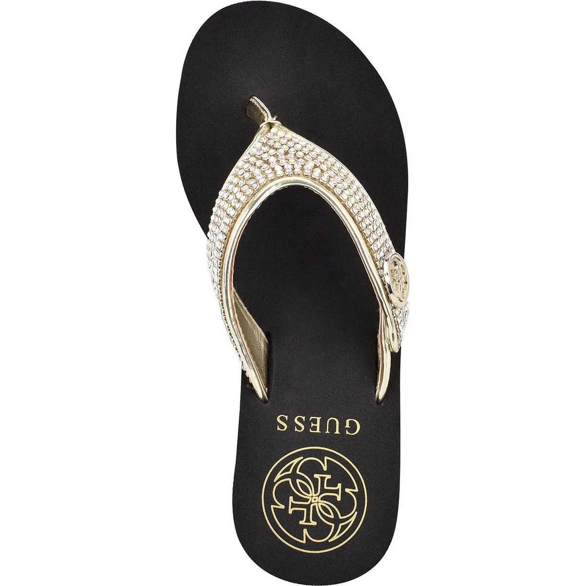 Sarraly 4 Womens Embellished Slip-On Wedge Sandals