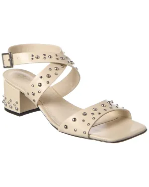 Schutz Lizzy Mid Block Leather Sandal