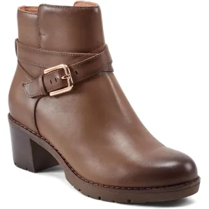 SECANTRELL Womens Buckle Leather Booties