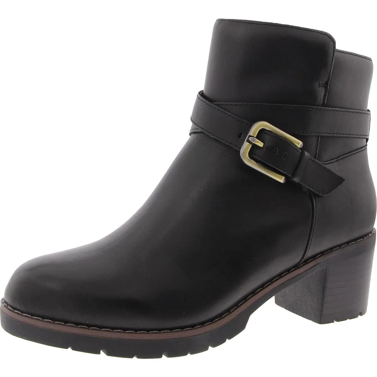 SECANTRELL Womens Buckle Leather Booties