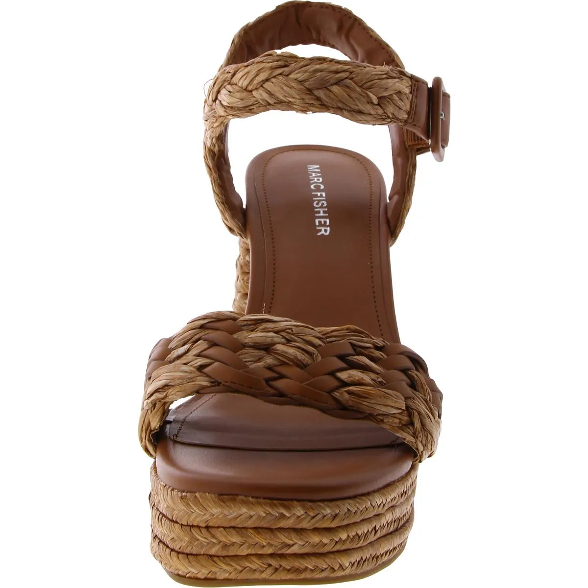 Seclude Womens Woven Block Heel Platform Sandals