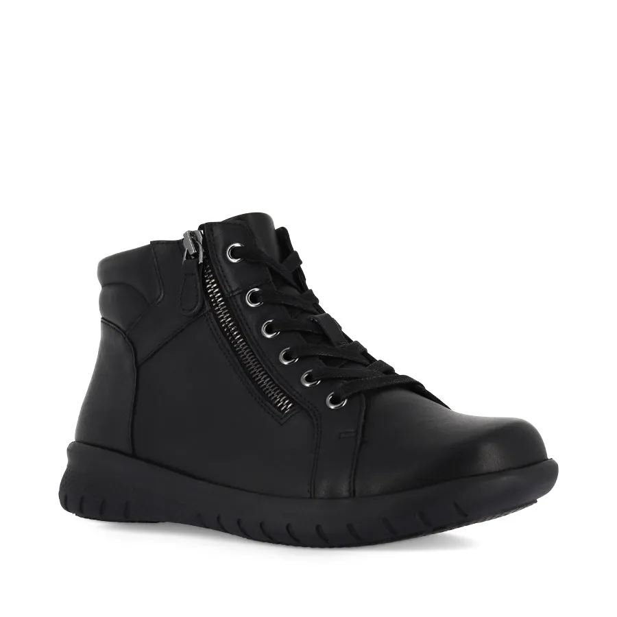 SHAUNAT XF - BLACK LEATHER