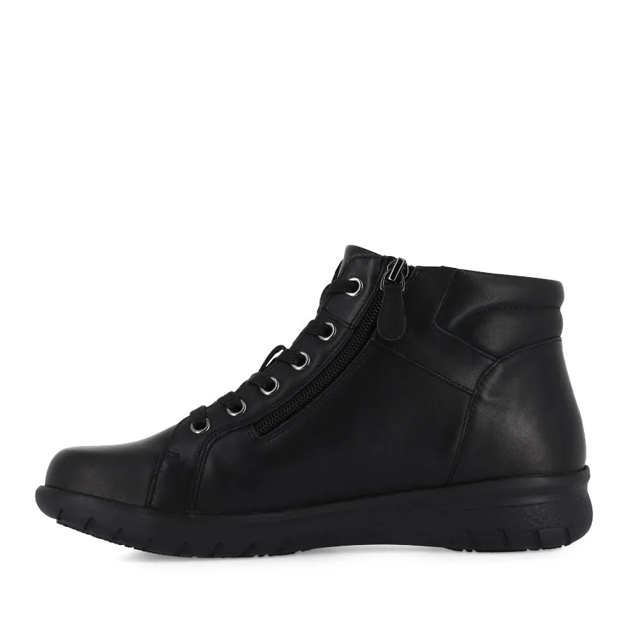 SHAUNAT XF - BLACK LEATHER