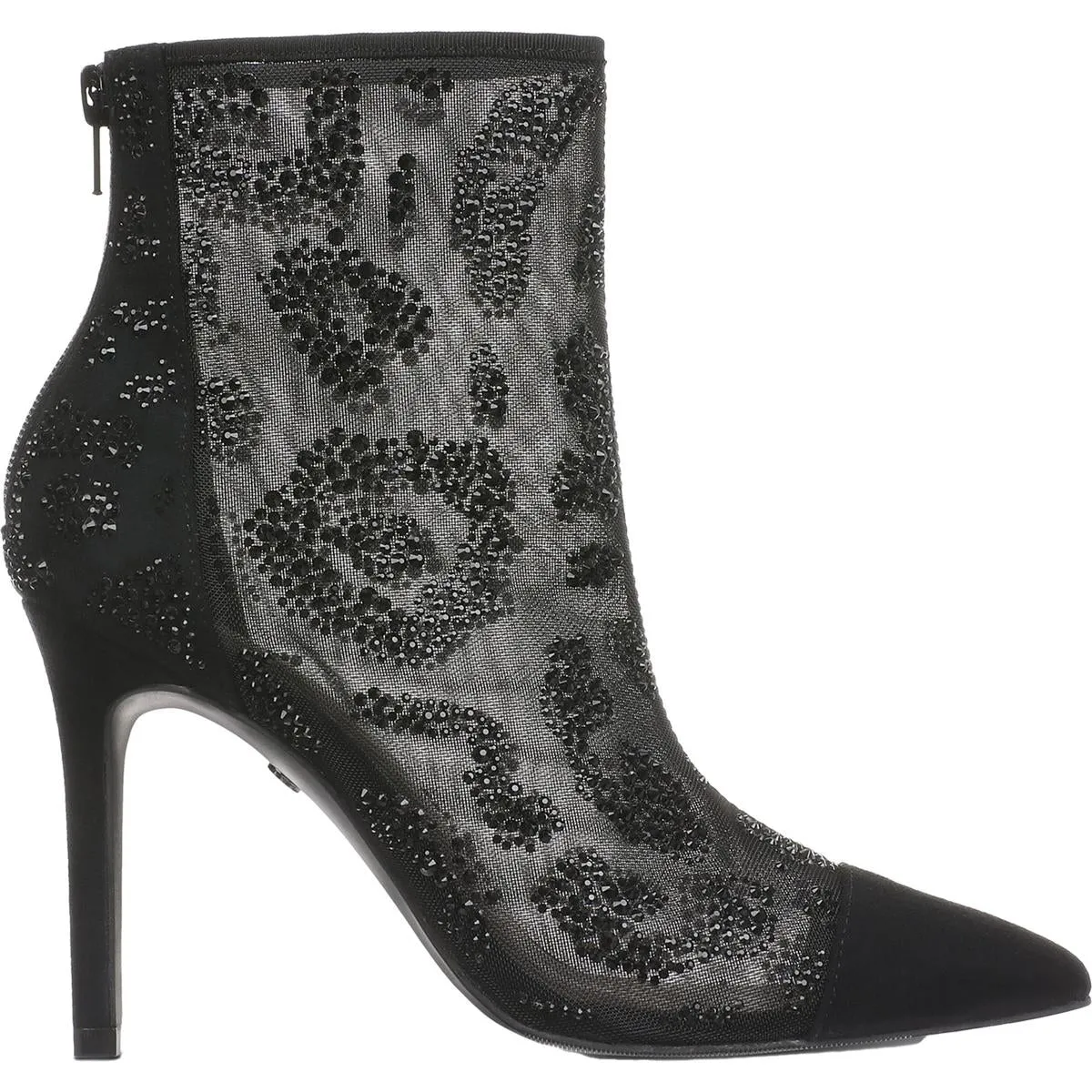 SHAYLENE Womens Embroidered Manmade Ankle Boots
