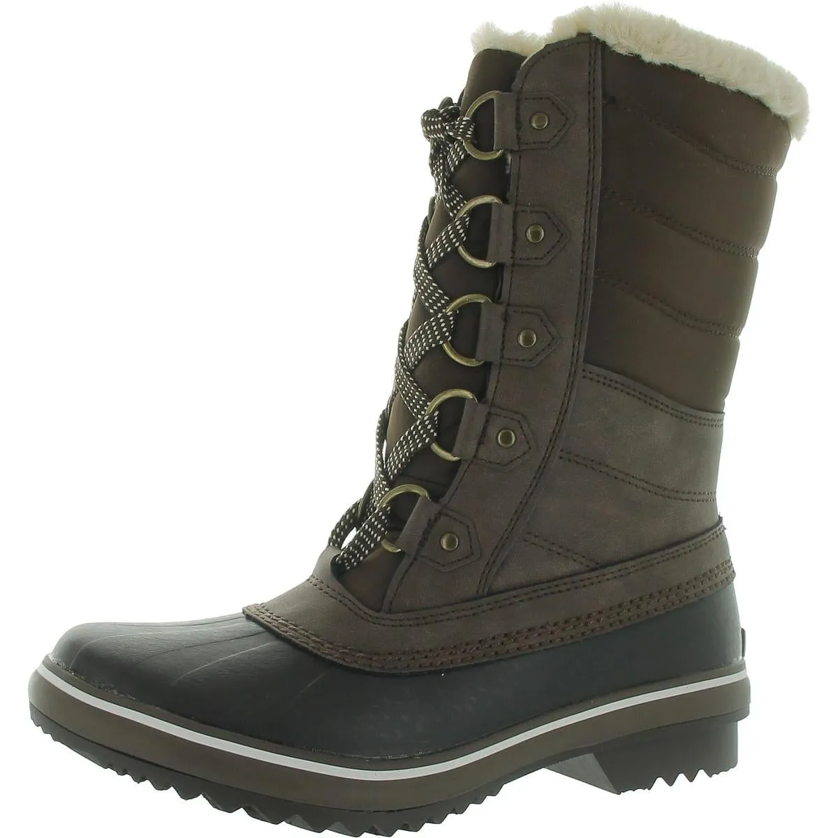 Siberia Womens Faux Leather Cold Weather Winter & Snow Boots