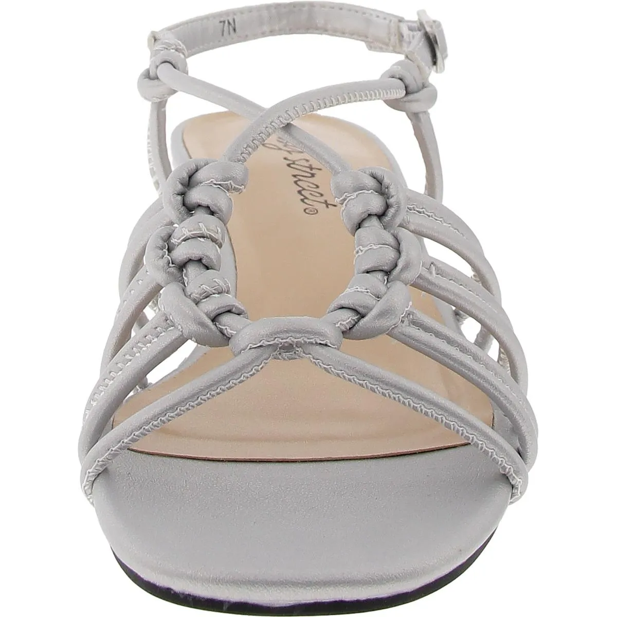 Sicilia Womens Strappy Faux Leather Slingback Sandals