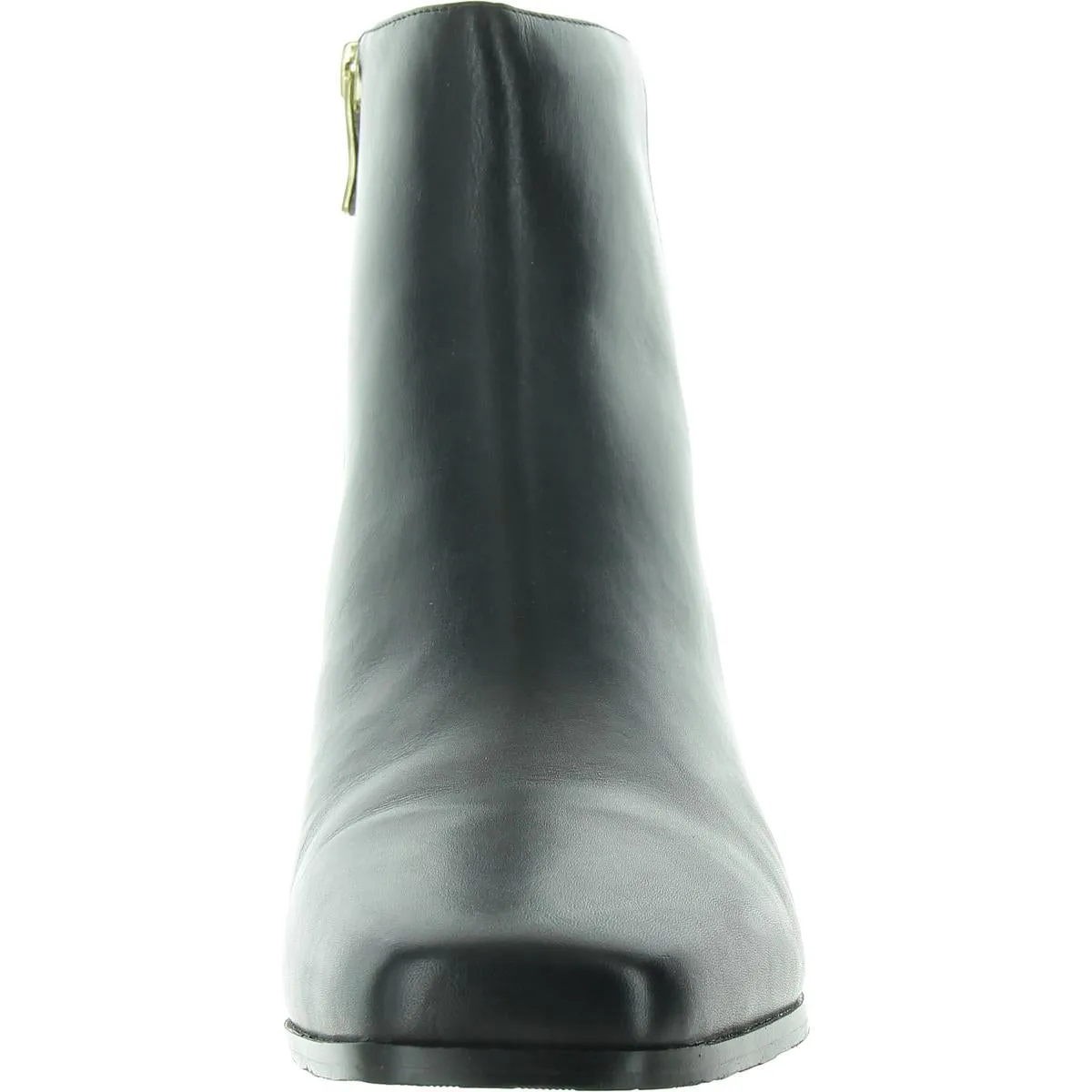 Sidney Womens Zipper Leather Chelsea Boots