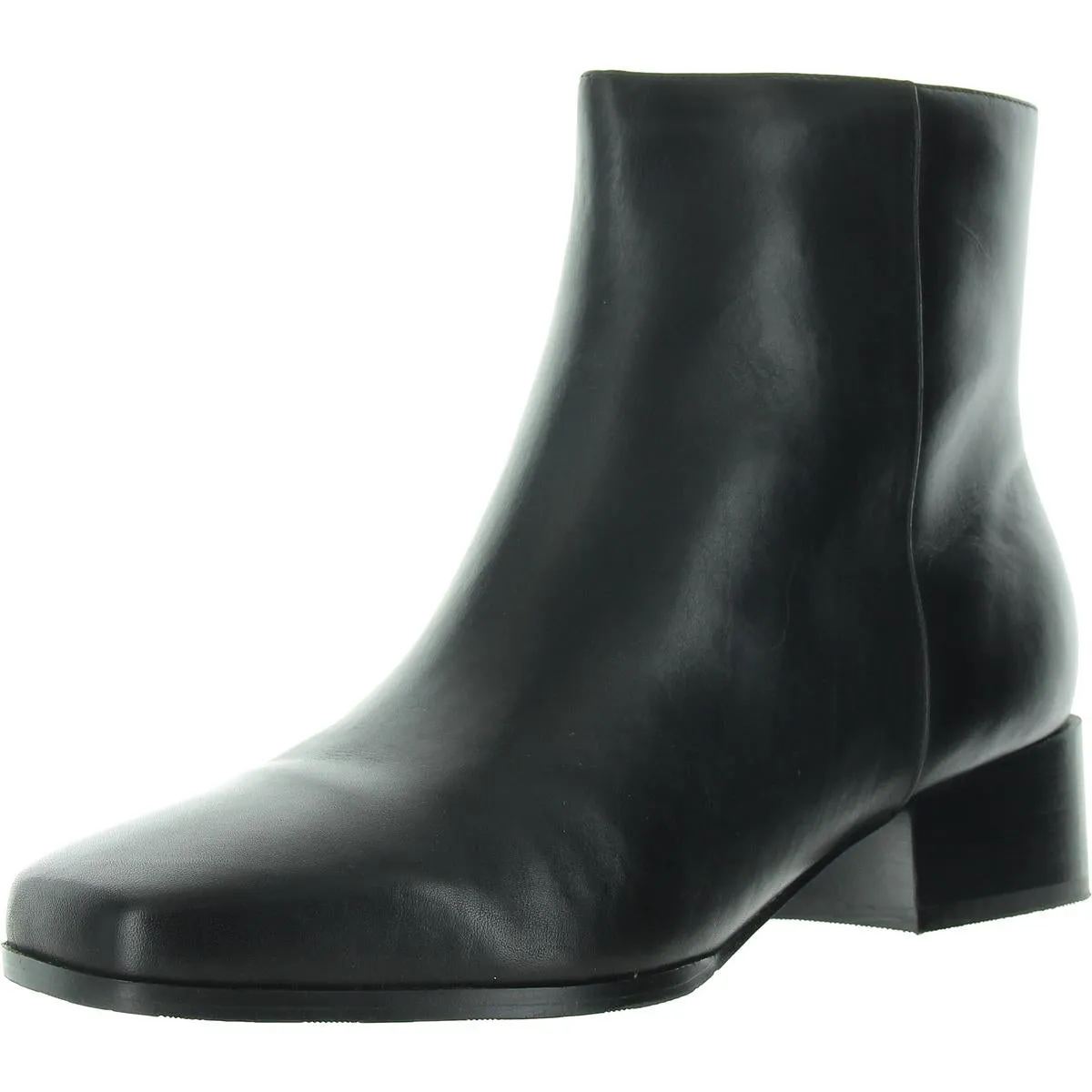 Sidney Womens Zipper Leather Chelsea Boots