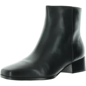 Sidney Womens Zipper Leather Chelsea Boots