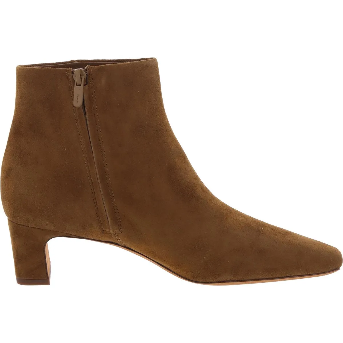 SILVANA Womens Zipper Faux Suede Ankle Boots