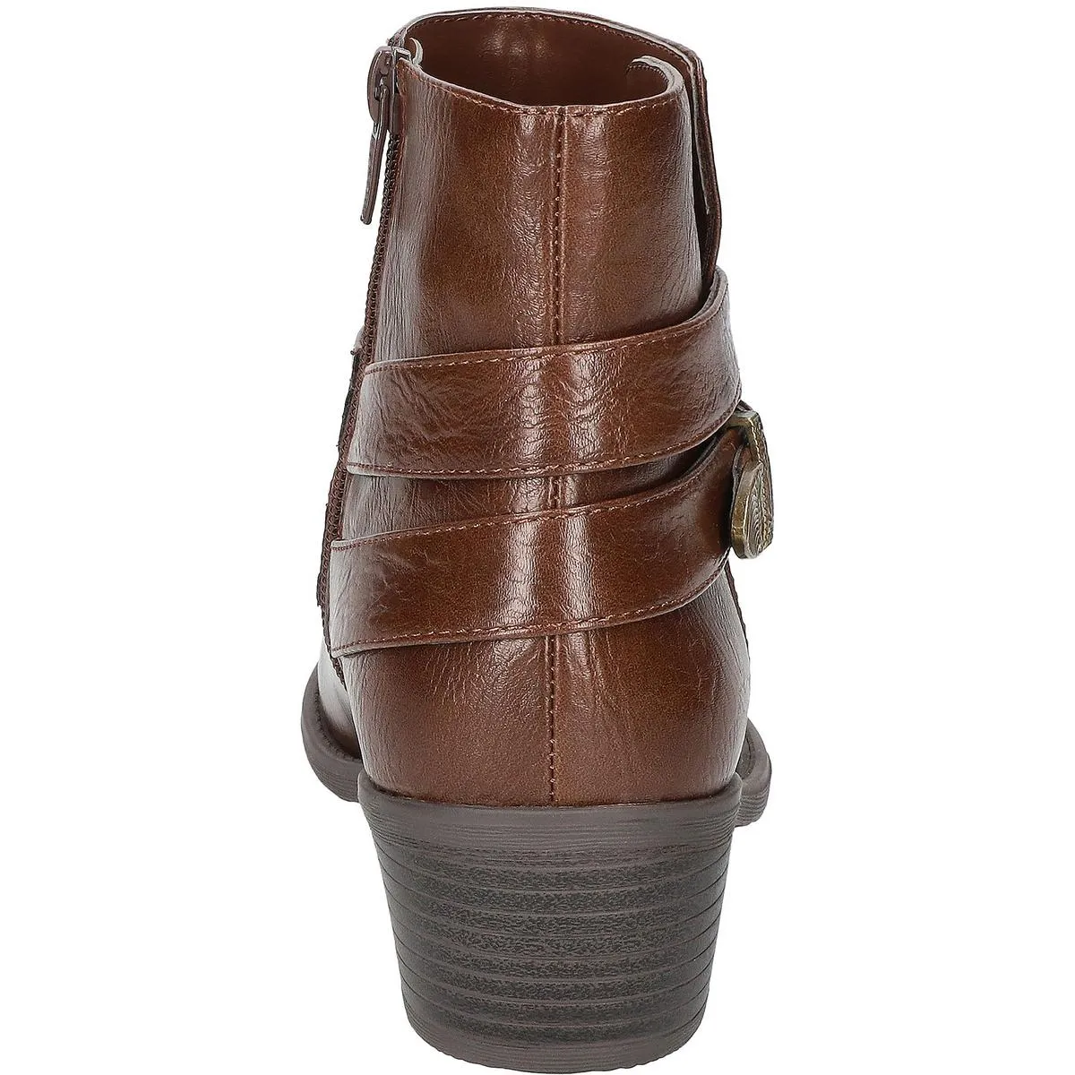 Skylar Womens Solid Leather Ankle Boots