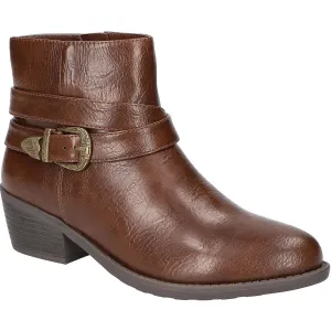 Skylar Womens Solid Leather Ankle Boots