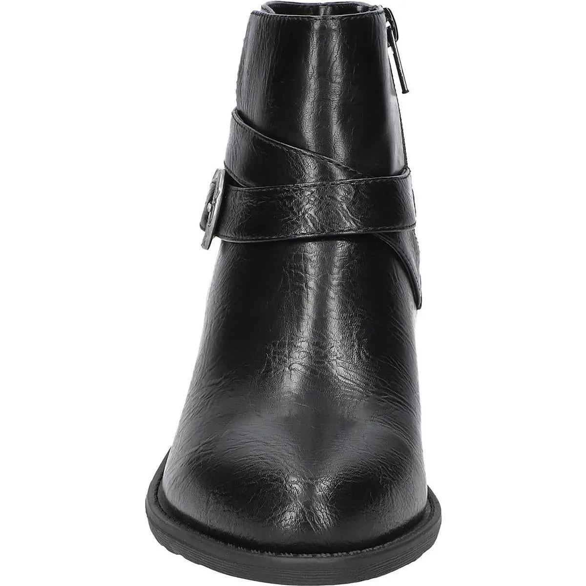 Skyler Womens Zipper Faux Leather Booties
