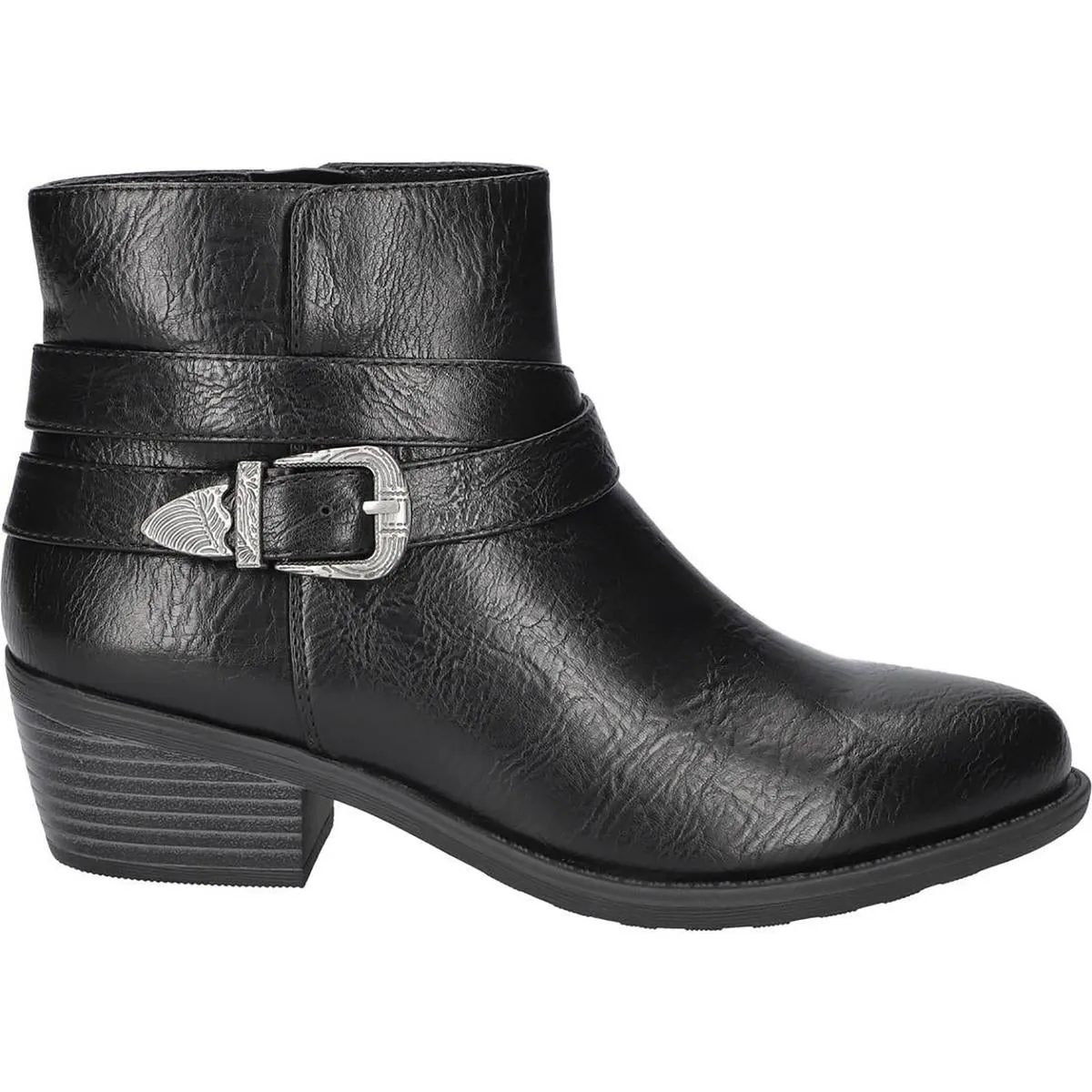 Skyler Womens Zipper Faux Leather Booties