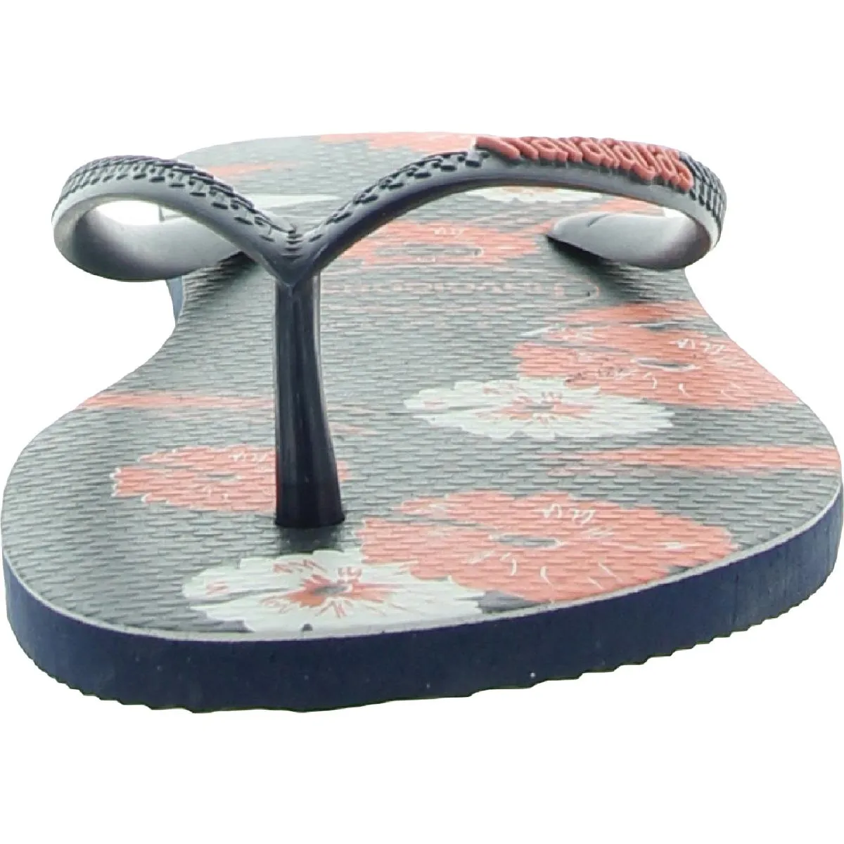 Slim Floral Basic Womens Thong Flat Flip-Flops