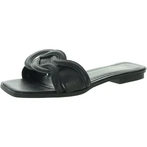 Sloane Flat Sandal Womens Criss-Cross Manmade Slide Sandals