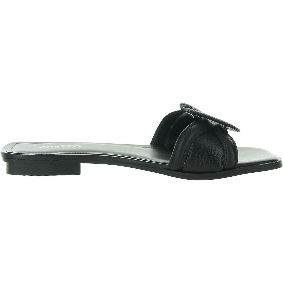 Sloane Flat Sandal Womens Criss-Cross Manmade Slide Sandals