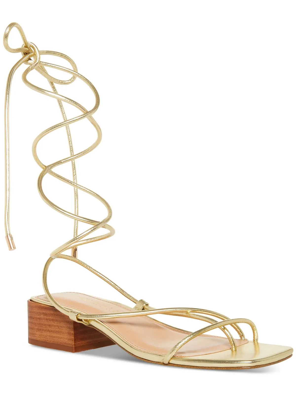 Sorrin Womens Faux Leather Toe Loop Lace-Up