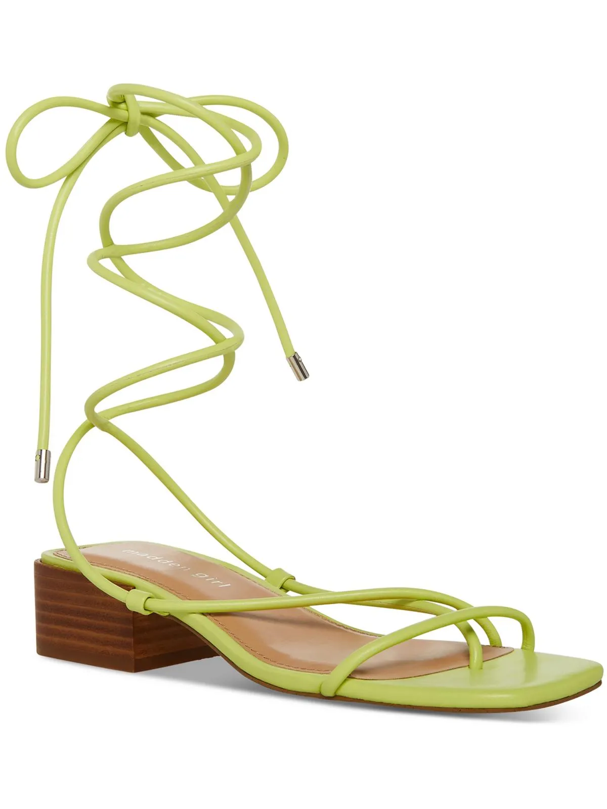 Sorrin Womens Faux Leather Toe Loop Lace-Up