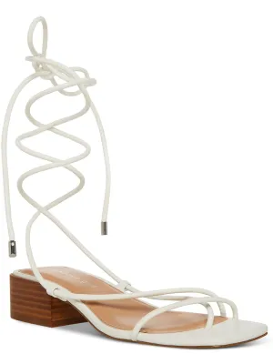 Sorrin Womens Faux Leather Toe Loop Lace-Up