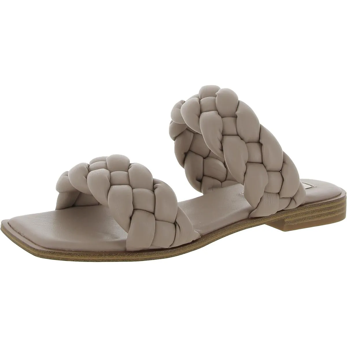 Spain Womens Raffia Slip On Slide Sandals