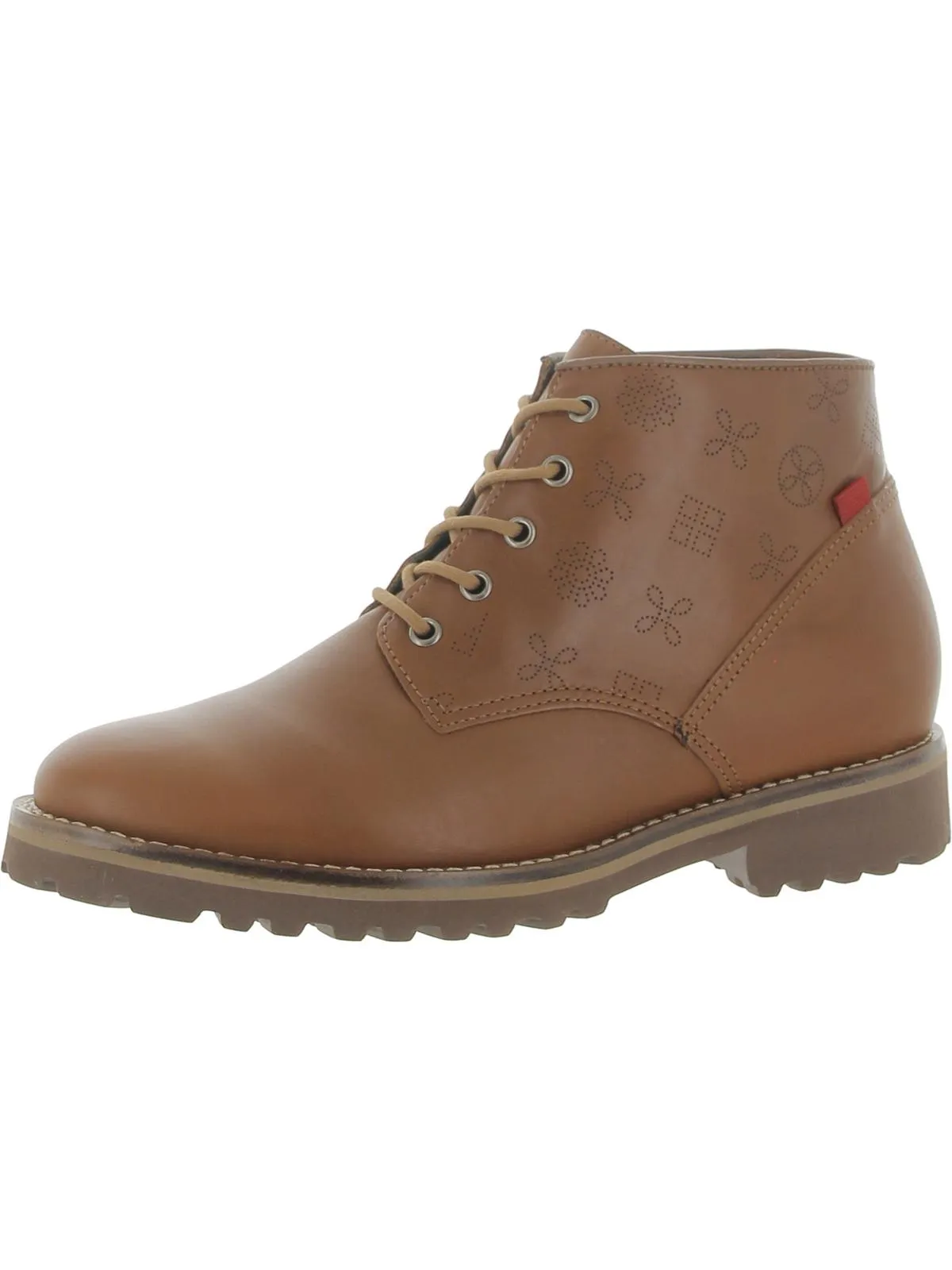 Spring St. Womens Printed Block Heel Chukka Boots