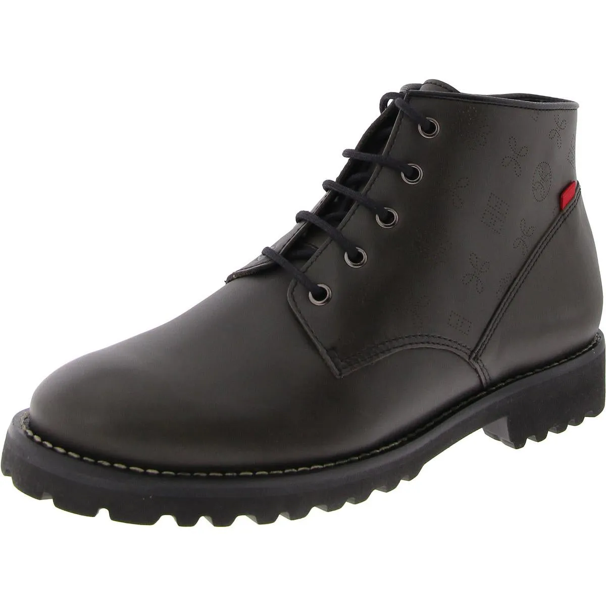 Spring St. Womens Printed Block Heel Chukka Boots