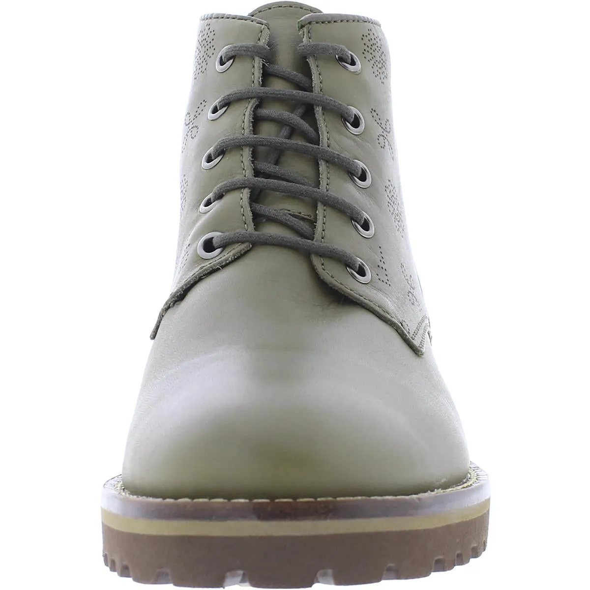 Spring St. Womens Printed Block Heel Chukka Boots