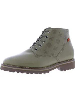 Spring St. Womens Printed Block Heel Chukka Boots