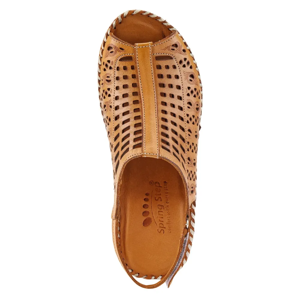 Spring Step Bohemianish Camel Leather Sandal (Women's)