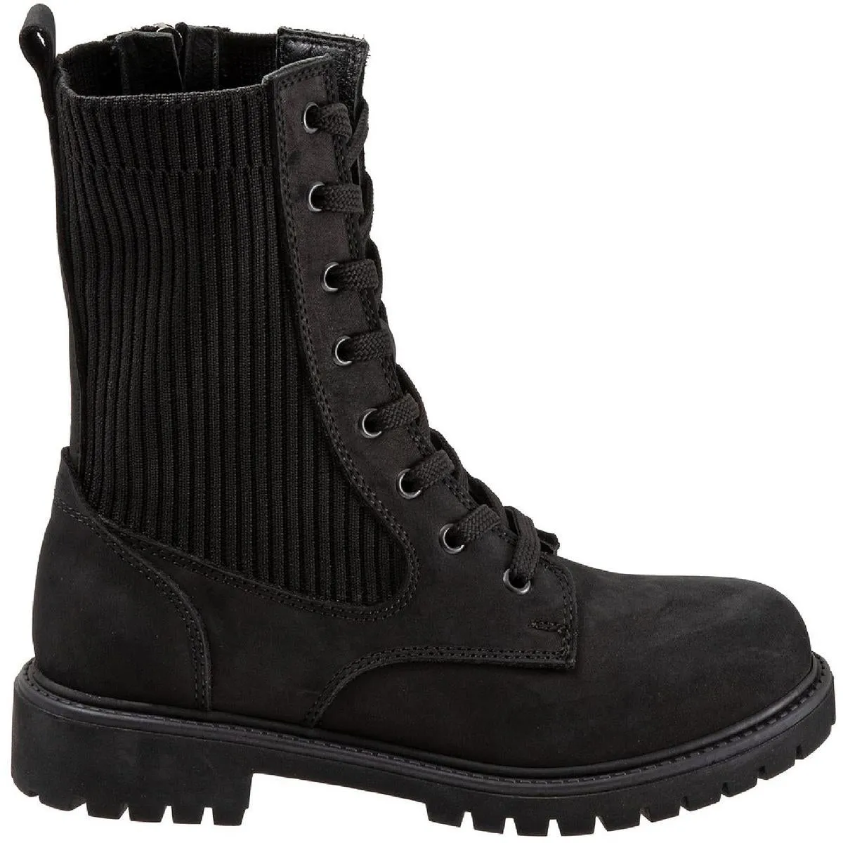Stella Womens Leather Lace-Up Hiking Boots