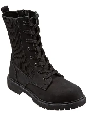 Stella Womens Leather Lace-Up Hiking Boots