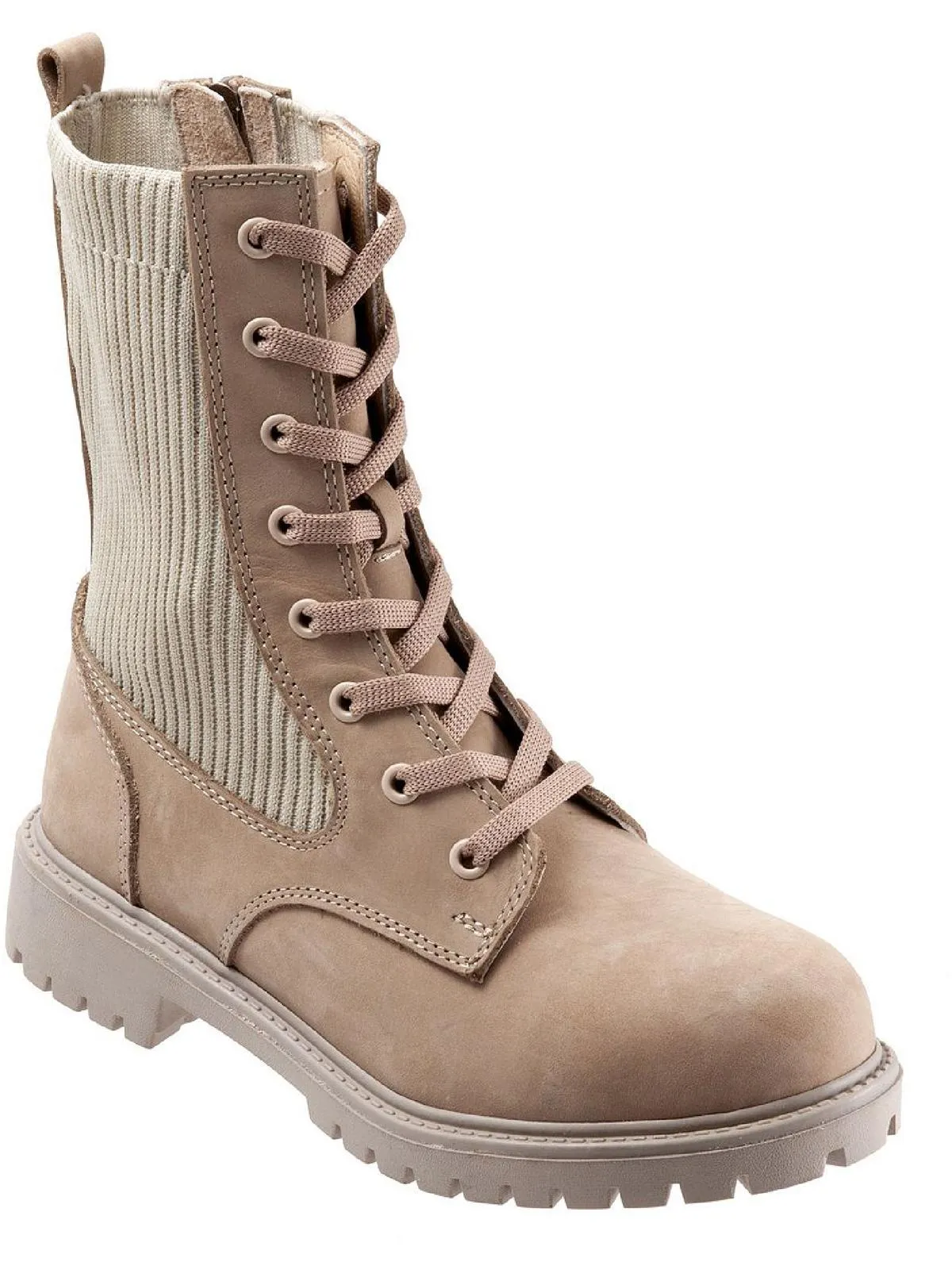 Stella Womens Leather Lace-Up Hiking Boots