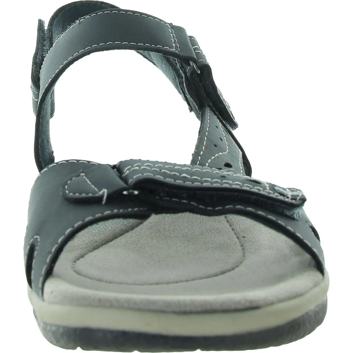 Stephie Vegan Womens Strappy Manmade Slide Sandals