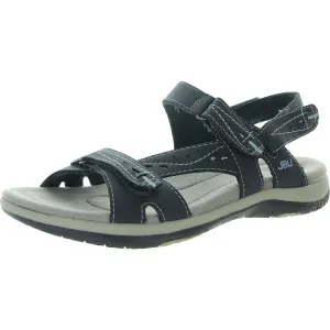 Stephie Vegan Womens Strappy Manmade Slide Sandals