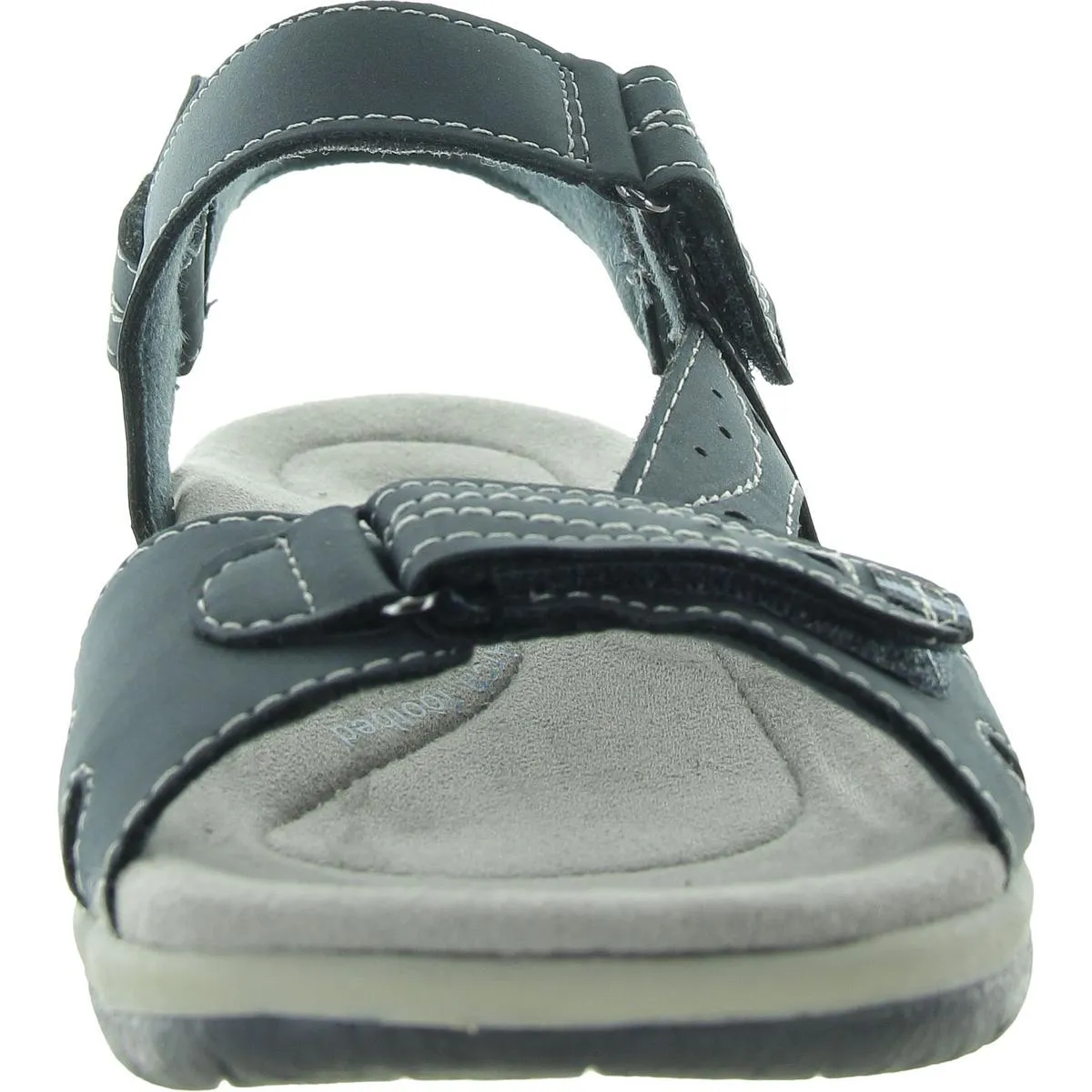 Stephie Vegan Womens Strappy Manmade Slide Sandals