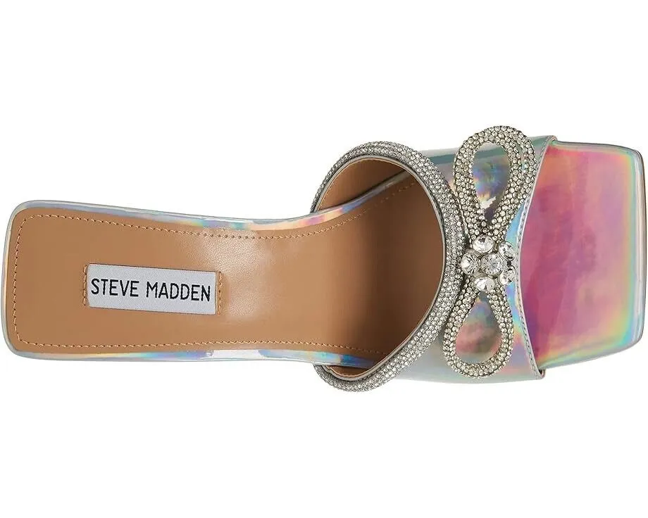 Steve Madden Embellish Sandal Womens Iridescent Rhinestones Stiletto Heel KHD573