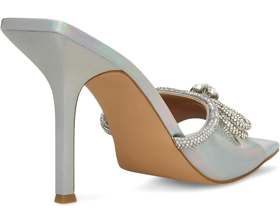 Steve Madden Embellish Sandal Womens Iridescent Rhinestones Stiletto Heel KHD573