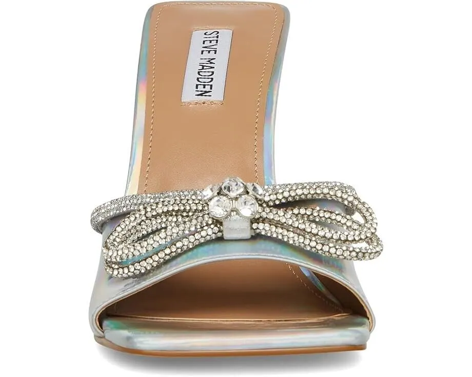 Steve Madden Embellish Sandal Womens Iridescent Rhinestones Stiletto Heel KHD573