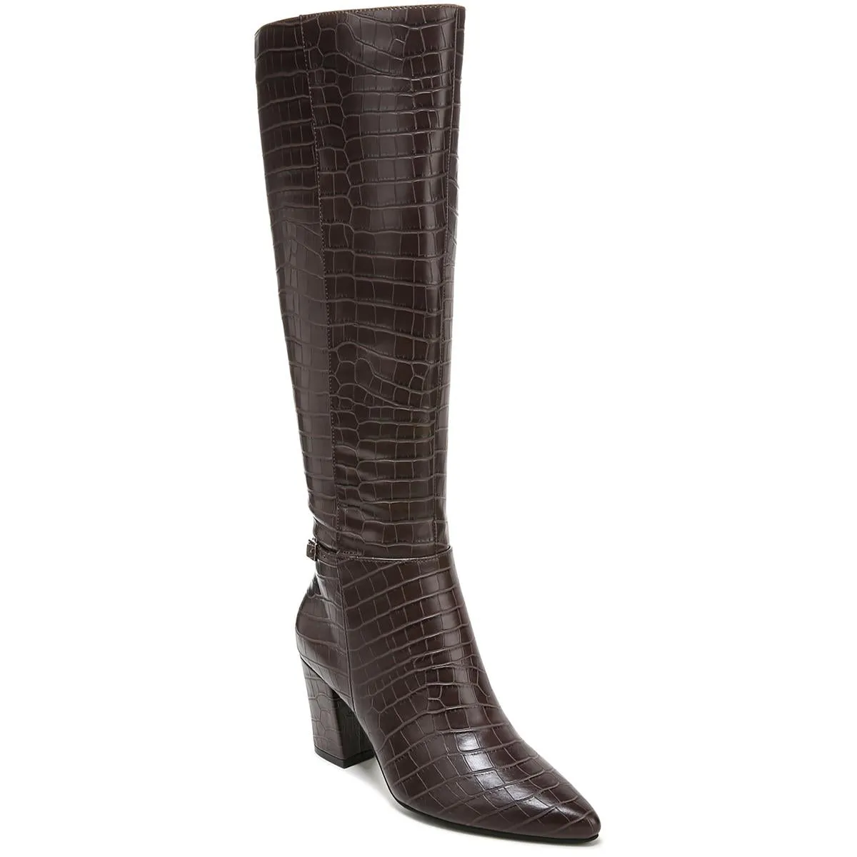 Stratford Womens Faux Leather Knee-High Boots