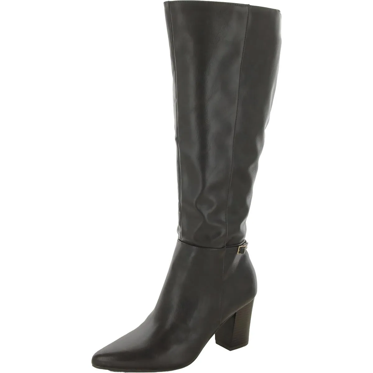 Stratford Womens Faux Leather Knee-High Boots
