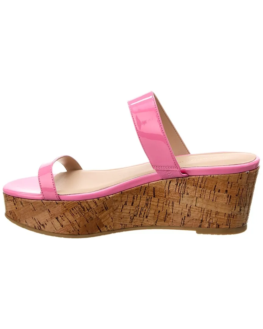 Stuart Weitzman Boardwalk 65 Patent Wedge Sandal