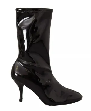 Stuart Weitzman Patent Leather High Heels Boots Women's Shoes (Pre-Owned)