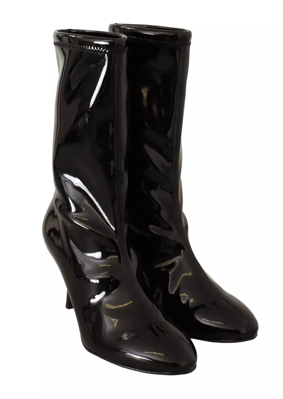 Stuart Weitzman Patent Leather High Heels Boots Women's Shoes (Pre-Owned)