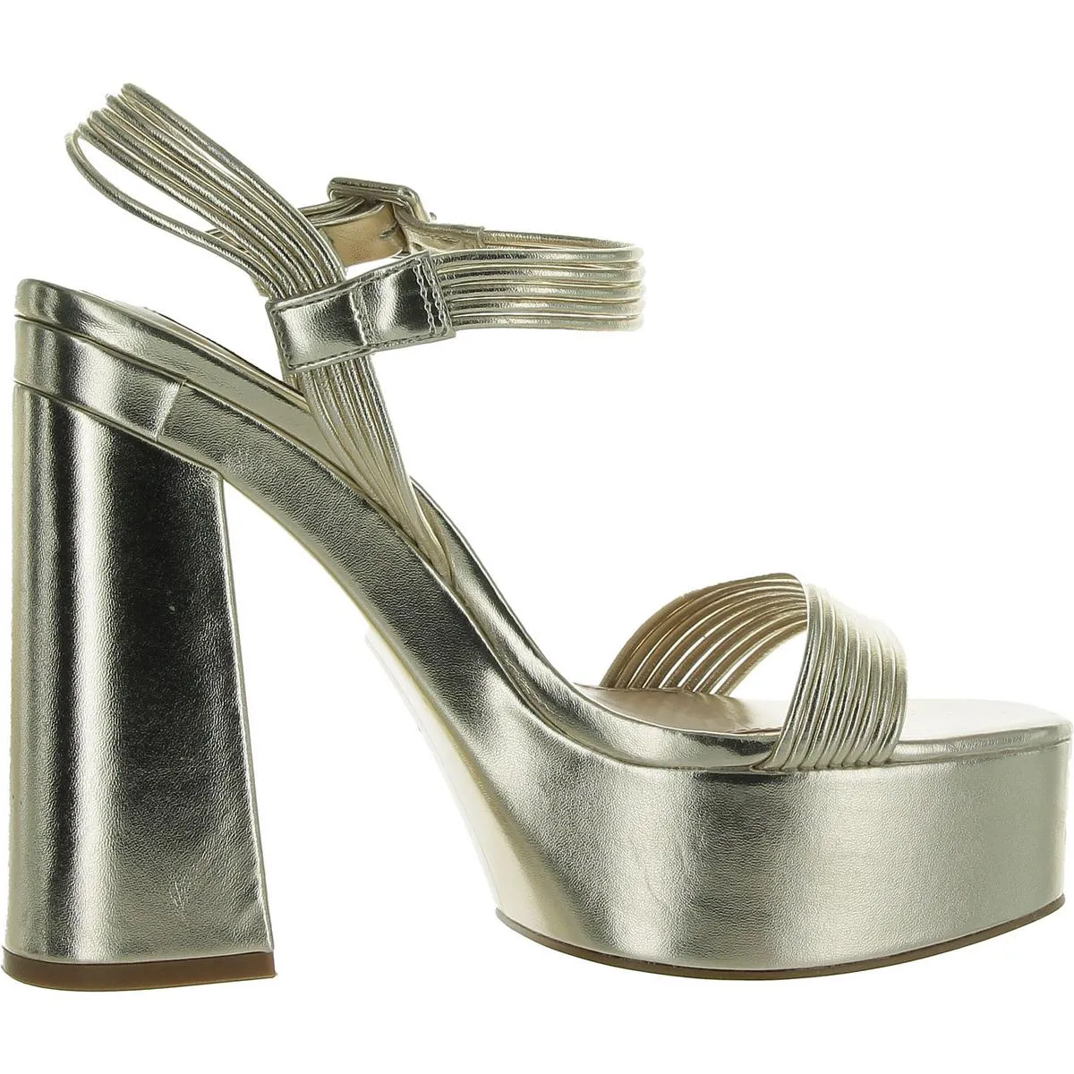 SWEET Womens Faux Leather Square toe Block Heel