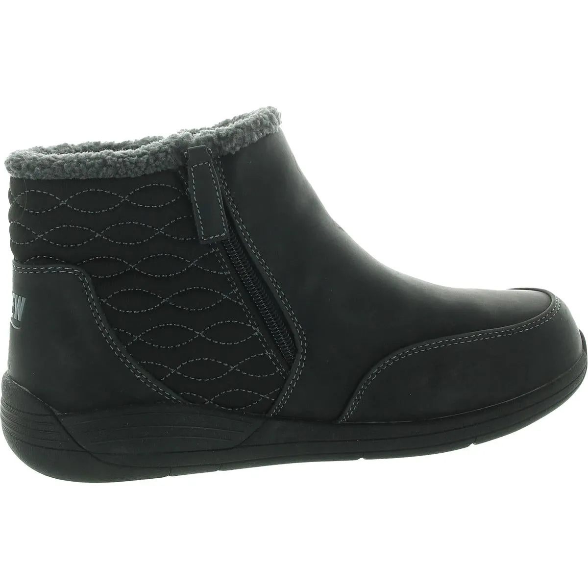Tabby Womens Double Zipper Faux Leather Winter & Snow Boots