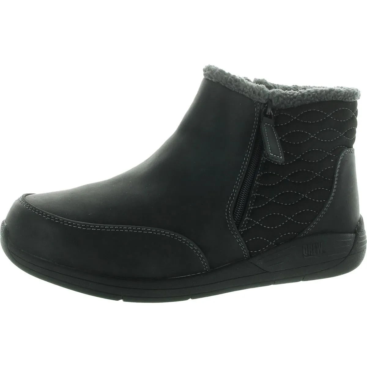 Tabby Womens Double Zipper Faux Leather Winter & Snow Boots