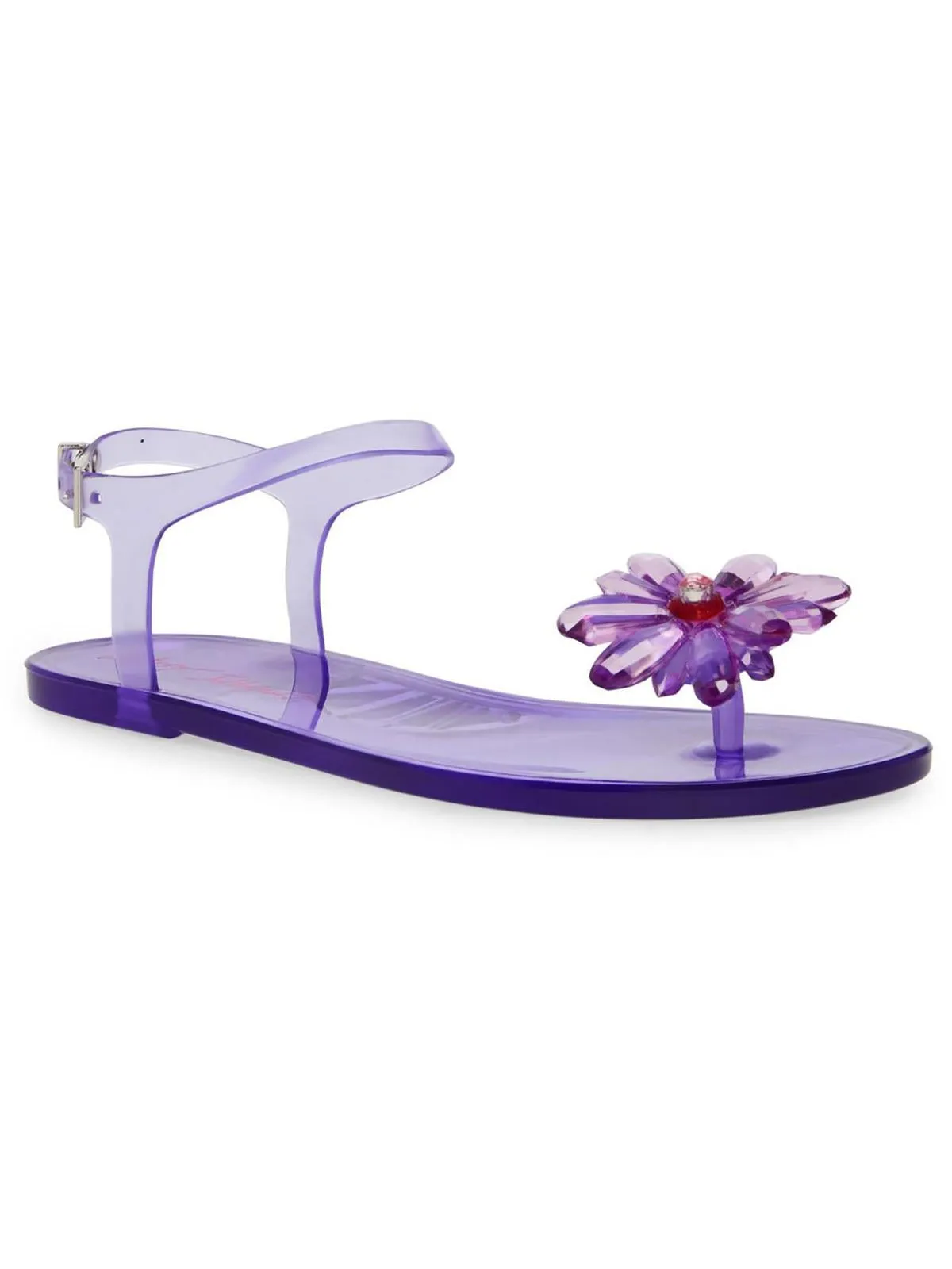Tabby Womens Glitter Flat Jelly Sandals
